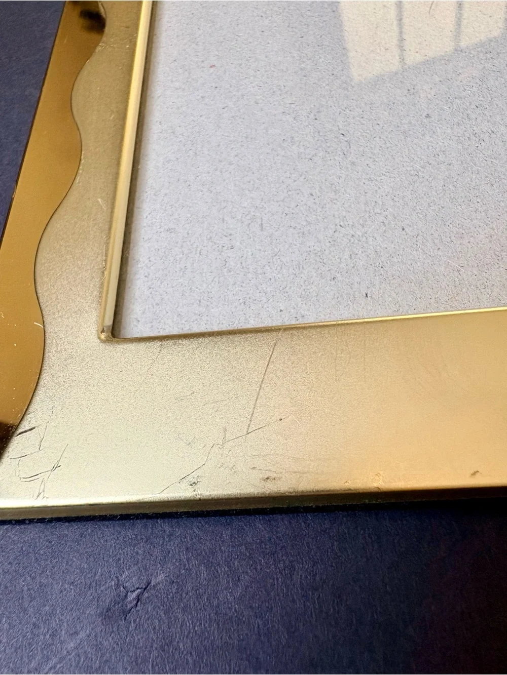 Burnes of Boston Gold Toned 5 by 7 picture frame- 90’s brass collection